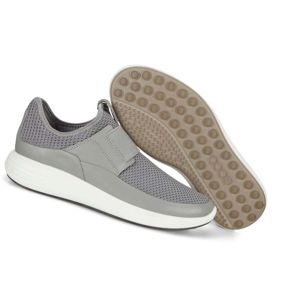 Női Ecco Soft 7 Runner Slip-on Alkalmi Cipő Szürke | HU 75HAP